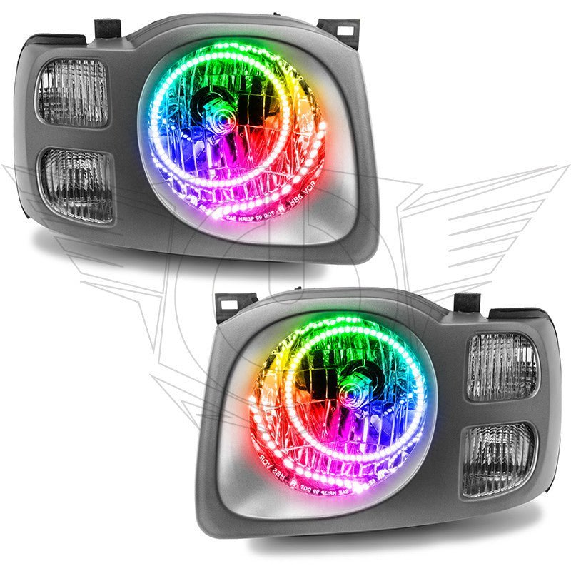 Oracle Lighting 2002-2004 Nissan Xterra Se Pre-assembled SMD Halo Technology Headlights