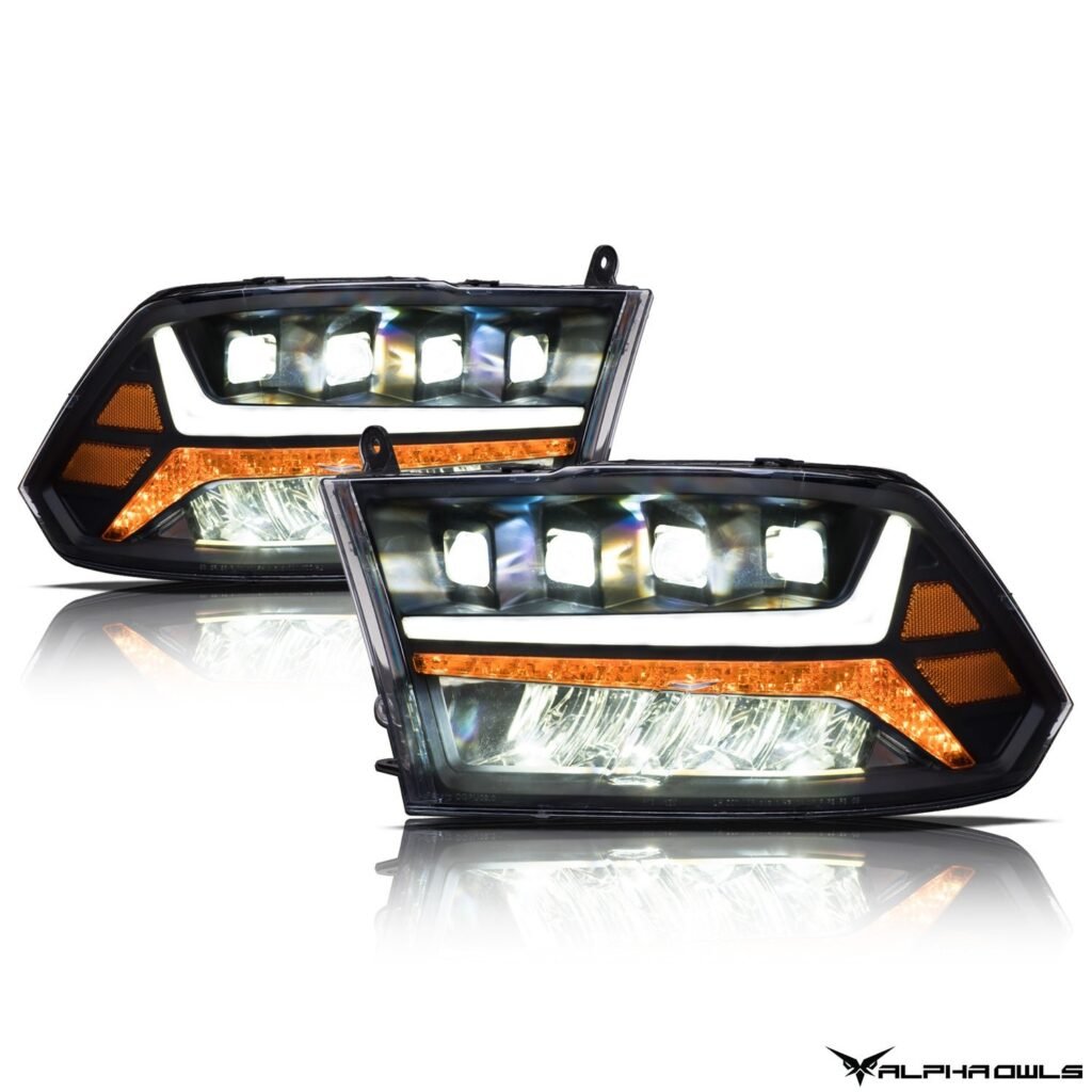 Alpha Owls 2018-2022 Dodge Ram 1500 Classic Quad-Pro Series LED Projector Headlights
