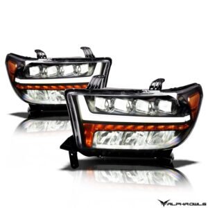 Alpha Owls 2007-2013 Toyota Tundra Quad-Pro Series LED Projector Headlights - Image 2