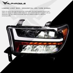 Alpha Owls 2007-2013 Toyota Tundra Quad-Pro Series LED Projector Headlights - Image 4