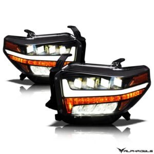 Alpha Owls 2014-2019 Toyota Tundra Quad-Pro Series LED Projector Headlights - Image 2