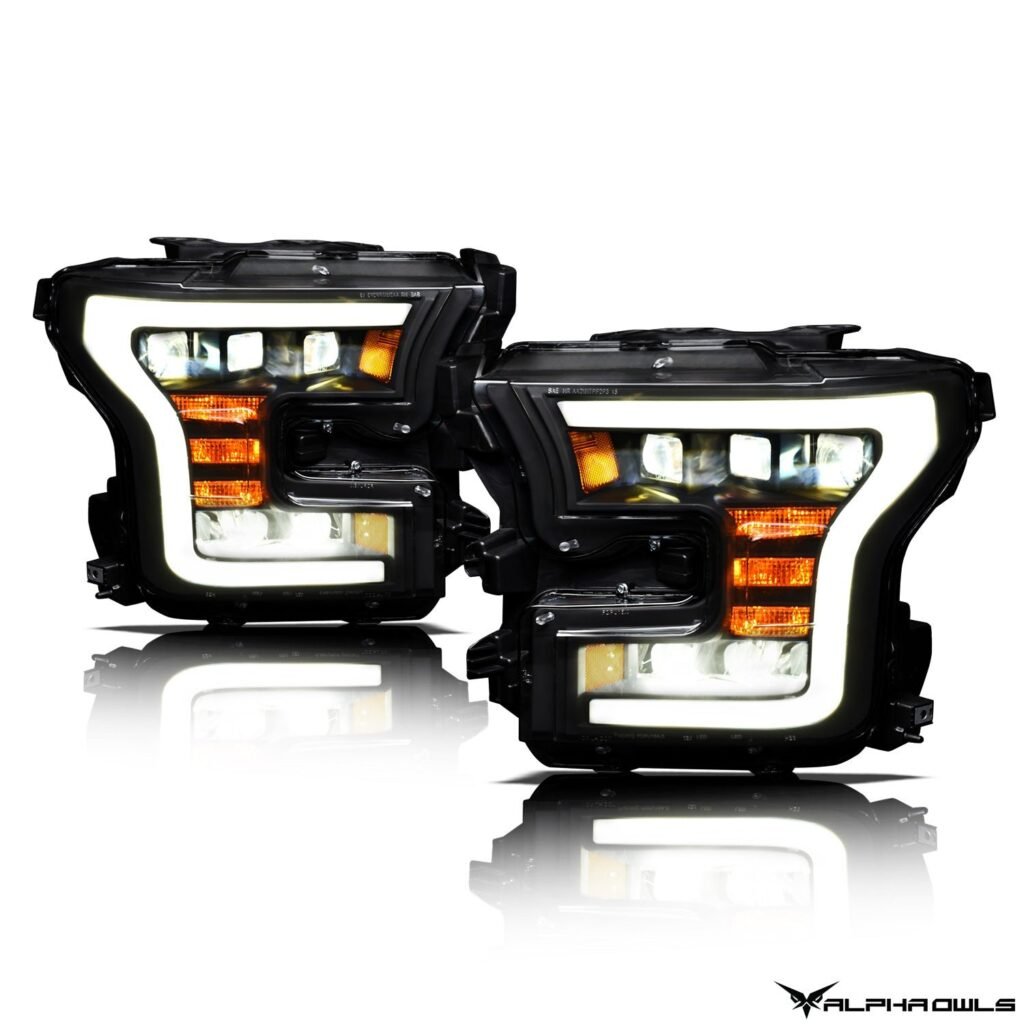 Alpha Owls 2015-2017 Ford F-150 (Excl. Models w/ factory Xenon) Tri-Pro Series LED Projector Headlights