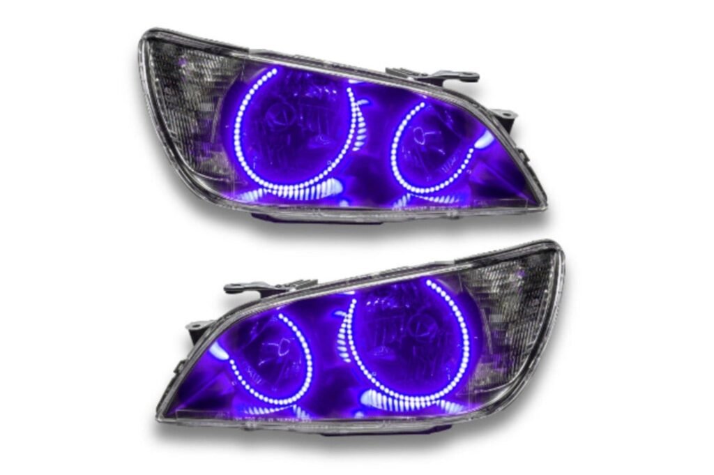 Oracle LED Halo Headlights: 01-05 Lexus IS300 W/o OEM HID (UV/Purple SMD Single Color)