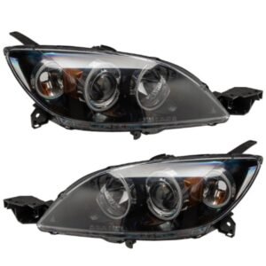 Oracle Led Halo Headlights: 04-09 Mazda 3 Hatch W/o Oem Hid (Colorshift Rgb / Bc1 Controller) - Image 3