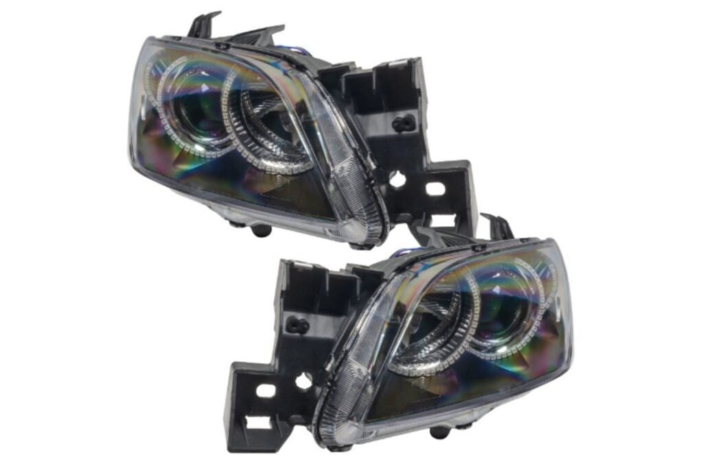 Oracle Led Halo Headlights: 04-09 Mazda 3 Sedan W/o Oem Hid (Colorshift Rgb / 2.0 Controller)