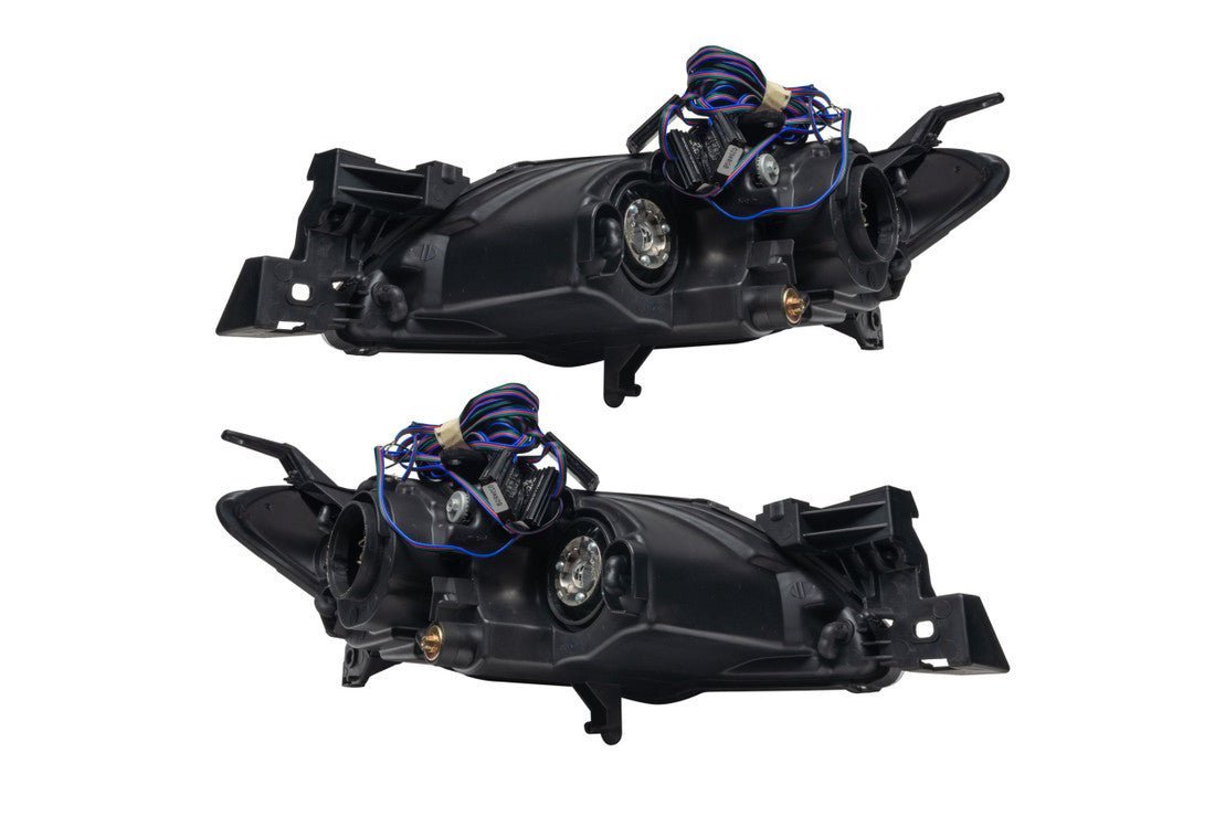 Oracle Led Halo Headlights: 04-09 Mazda 3 Sedan W/o Oem Hid (Colorshift Rgb / Rf Controller) - Image 4