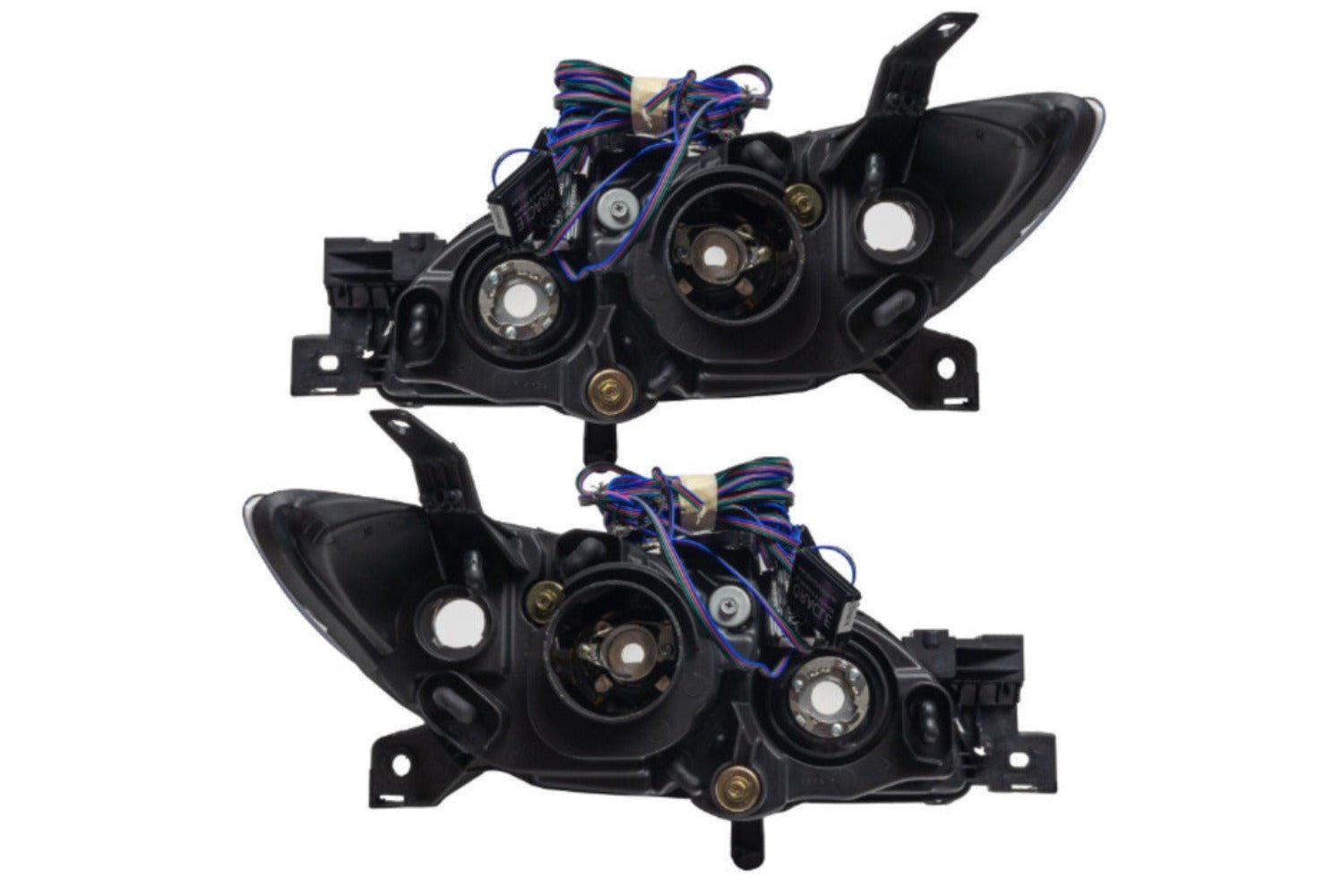 Oracle Led Halo Headlights: 04-09 Mazda 3 Sedan W/o Oem Hid (Uv/purple Smd Single Color) - Image 5