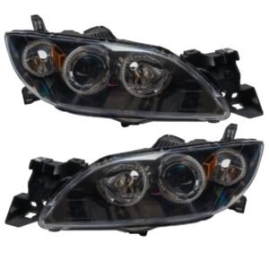 Oracle Led Halo Headlights: 04-09 Mazda 3 Sedan W/o Oem Hid (White Smd Single Color) - Image 3