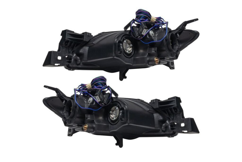Oracle Led Halo Headlights: 04-09 Mazda 3 Sedan W/o Oem Hid (White Smd Single Color)