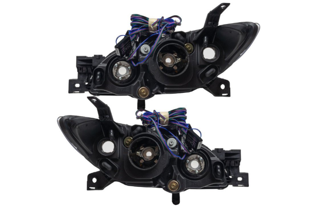 Oracle Led Halo Headlights: 04-09 Mazda 3 Sedan W/o Oem Hid (White Smd Single Color) - Image 5