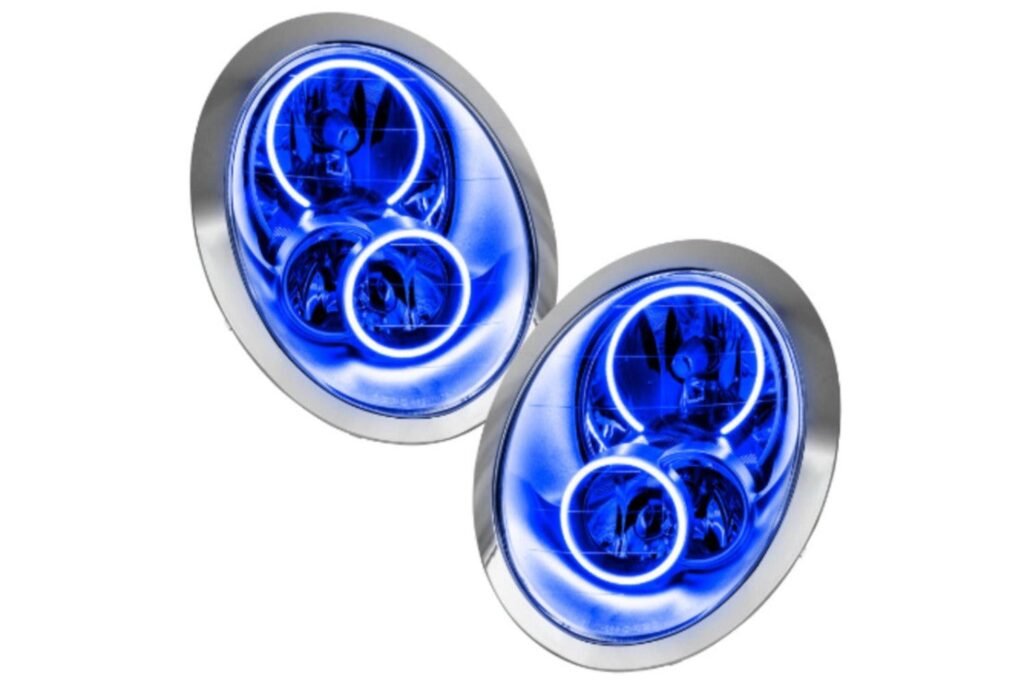 Oracle Led Halo Headlights: 05-08 Mini Cooper (Blue Smd Single Color)
