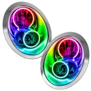 Oracle Led Halo Headlights: 05-08 Mini Cooper (Colorshift Rgb / 2.0 Controller) - Image 1