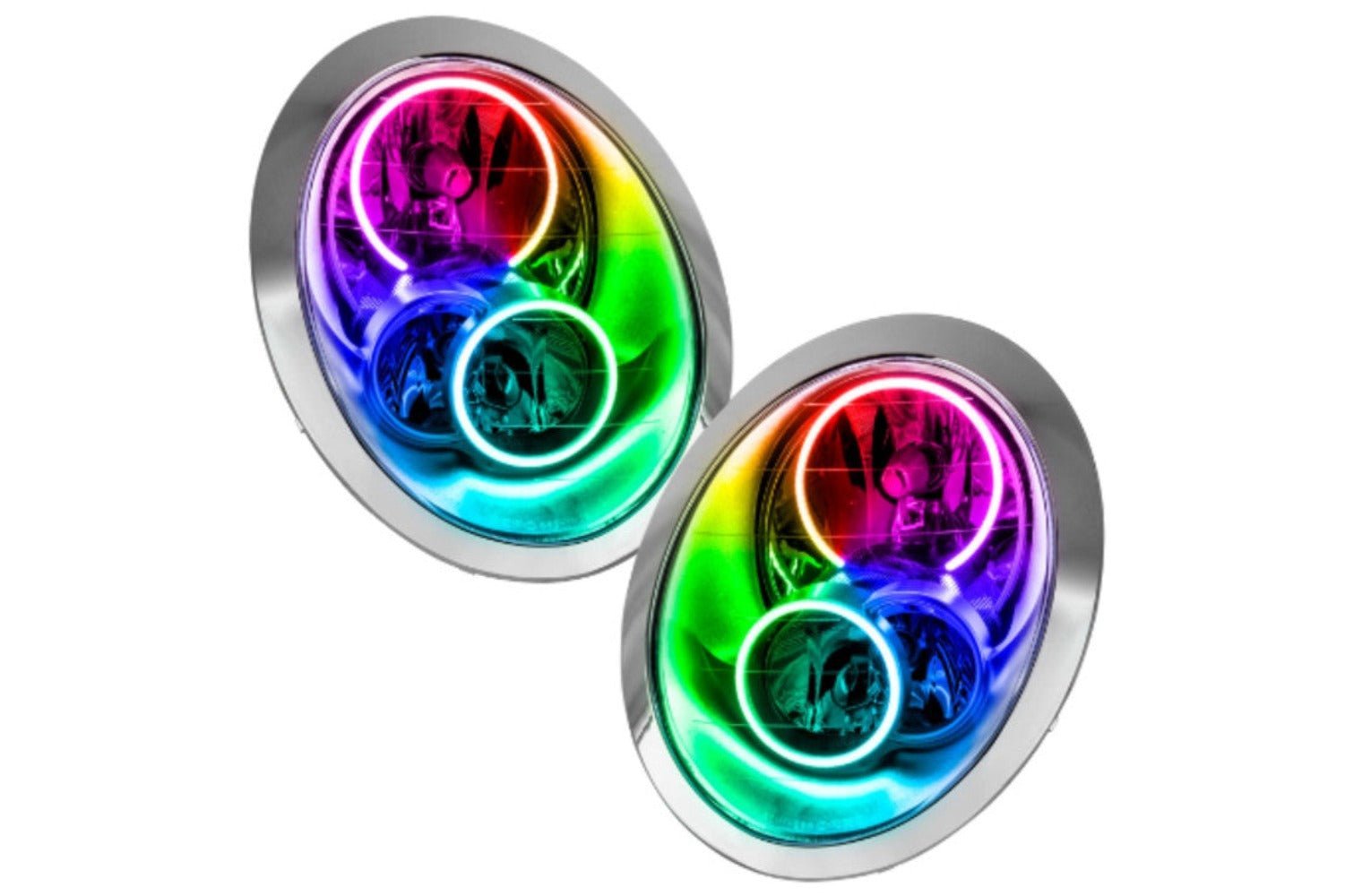 Oracle Led Halo Headlights: 05-08 Mini Cooper (Colorshift Rgb / 2.0 Controller) - Image 1