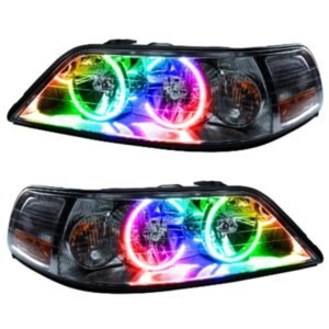 Oracle Led Halo Headlights: 05-11 Lincoln Town Car W/o Oem Hid (Colorshift Rgb / Simple Controller) - Image 1