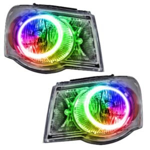 Oracle Led Halo Headlights: 07-09 Chrysler Aspen (Colorshift Rgb / Bc1 Controller) - Image 1