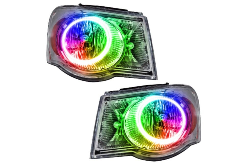 Oracle Led Halo Headlights: 07-09 Chrysler Aspen (Colorshift Rgb / Simple Controller)