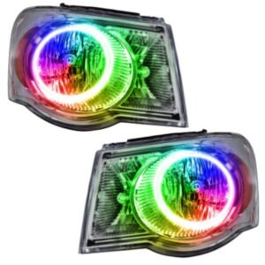 Oracle Led Halo Headlights: 07-09 Chrysler Aspen (Dynamic Colorshift RGB) - Image 1