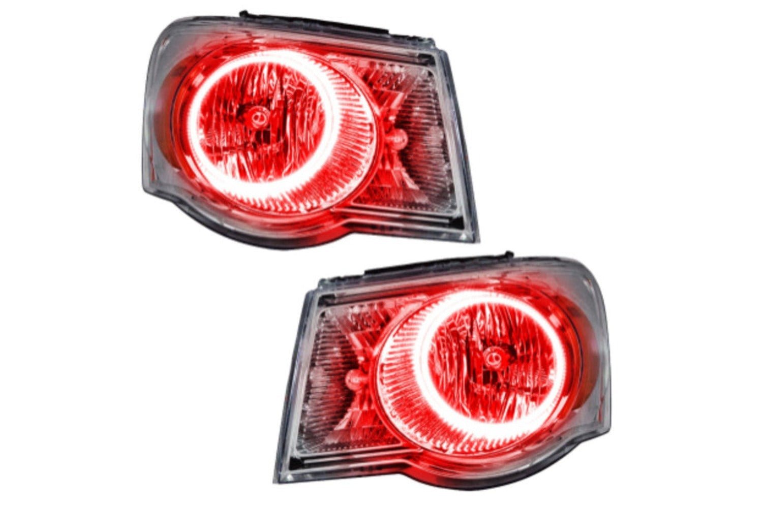 Oracle Led Halo Headlights: 07-09 Chrysler Aspen (Red Smd Single Color) - Image 1