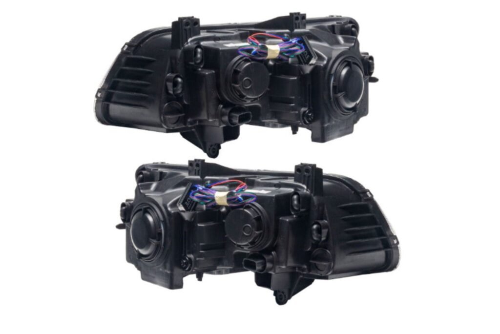 Oracle LED Halo Headlights: 11-14 Chrysler 300c W/o OEM HID (Black / Colorshift RGB / RF Controller)