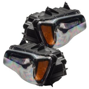 Oracle LED Halo Headlights: 11-14 Chrysler 300c W/o OEM HID (Black / Colorshift RGB + RGB DRL / 2.0 Controller) - Image 4