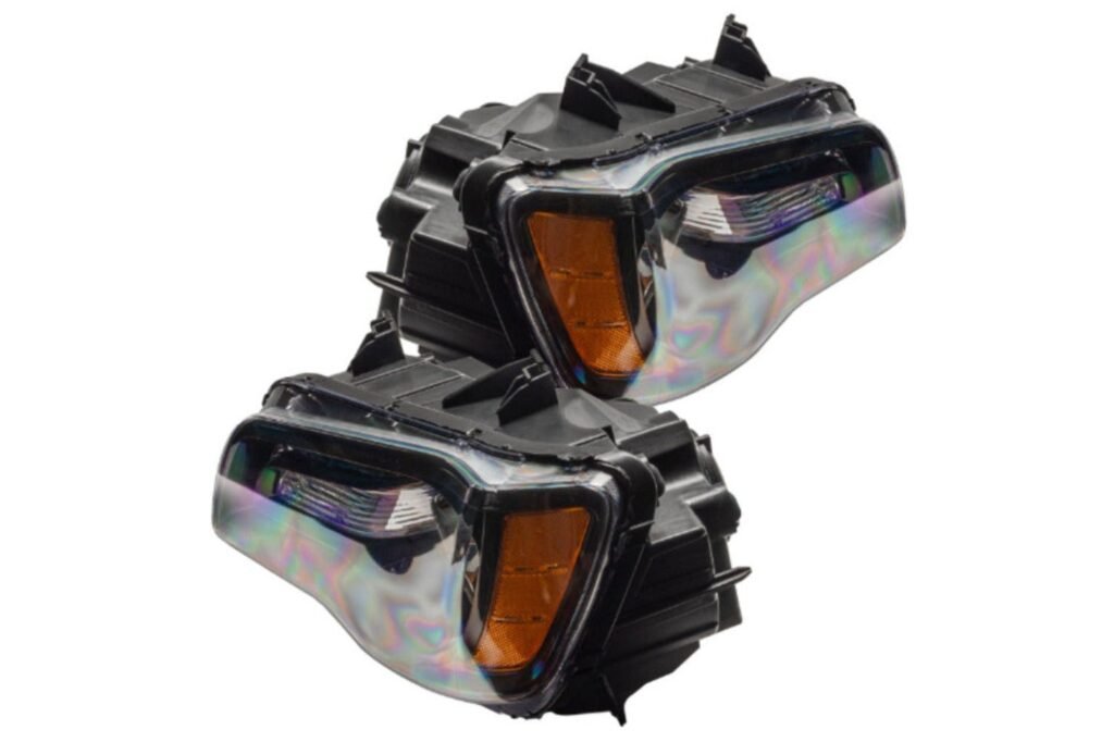 Oracle LED Halo Headlights: 11-14 Chrysler 300c W/o OEM HID (Black / Colorshift RGB + RGB DRL / BC1 Controller)