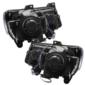Oracle LED Halo Headlights: 11-14 Chrysler 300c W/o OEM HID (Black / Colorshift RGB + RGB DRL / BC1 Controller) - Image 5