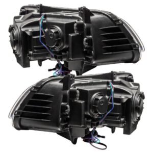 Oracle LED Halo Headlights: 11-14 Chrysler 300c W/o OEM HID (Black / Colorshift RGB + RGB DRL / Simple Controller) - Image 6