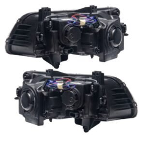 Oracle LED Halo Headlights: 11-14 Chrysler 300c W/o OEM HID (Black / White SMD Single Color) - Image 4