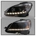 Mercedes Benz C-Class 08-11 Projector Headlights - Black