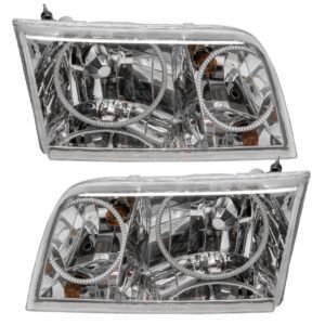 Oracle Lighting 1998-2011 Ford Crown Victoria Pre-assembled SMD Halo Headlights - Halogen - Chrome Housing - Image 2