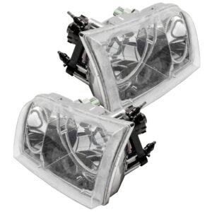 Oracle Lighting 1998-2011 Ford Crown Victoria Pre-assembled SMD Halo Headlights - Halogen - Chrome Housing - Image 3