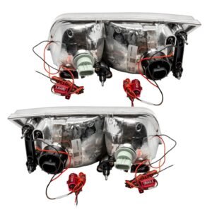 Oracle Lighting 1998-2011 Ford Crown Victoria Pre-assembled SMD Halo Headlights - Halogen - Chrome Housing - Image 4