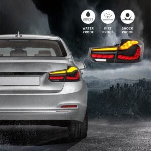 VLAND OLED Tail Lights For BMW 3-Series F30 F35 F80 Sedan 2013-2018 with Dynamic Animation Lighting (Do NOT Fit for Convertible| 2015 328i F30) - Image 17
