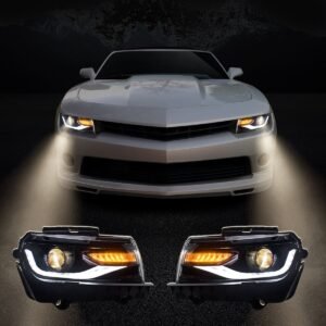 VLAND LED Projector Headlights For Chevy Chevrolet Camaro 2014 2015 - Image 2