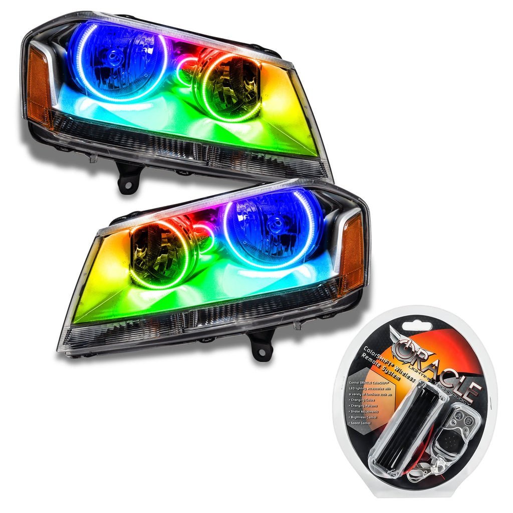 Oracle Lighting 2008-2014 Dodge Avenger SE/SXT Pre-assembled SMD Halo Headlights