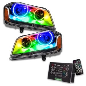 Oracle Lighting 2008-2014 Dodge Avenger SE/SXT Pre-assembled SMD Halo Headlights - Image 11