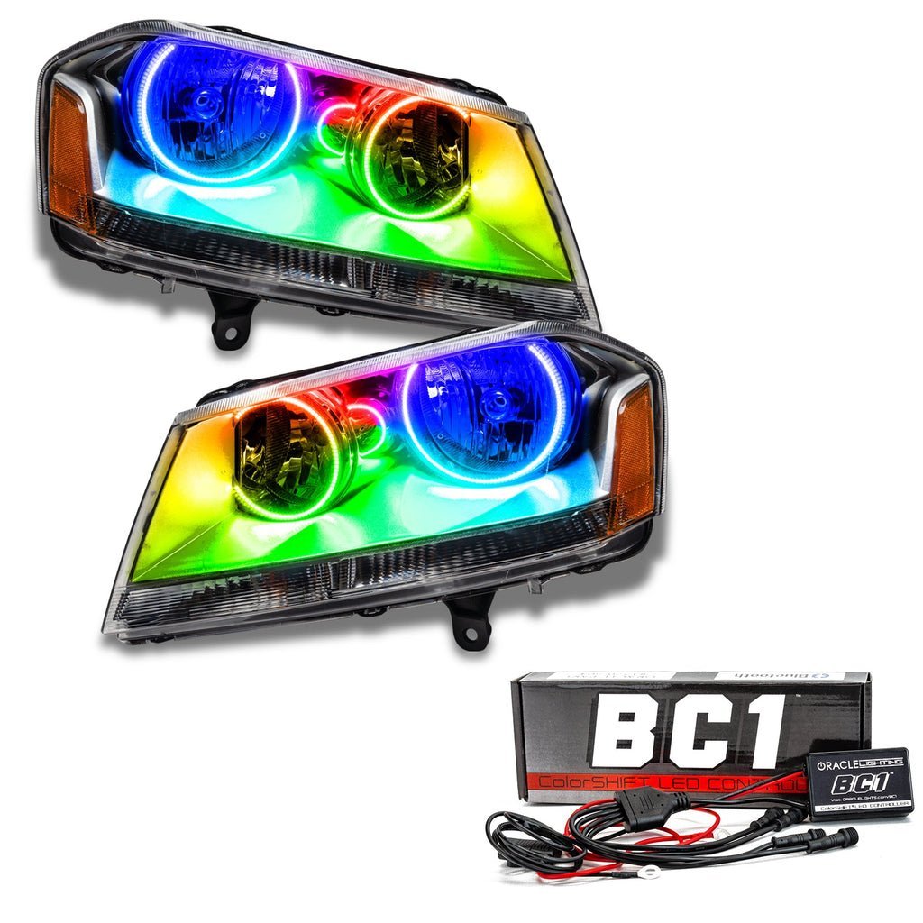 Oracle Lighting 2008-2014 Dodge Avenger SE/SXT Pre-assembled SMD Halo Headlights