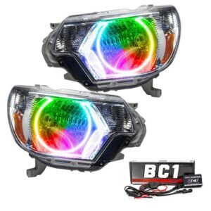 Oracle Lighting 2012-2015 Toyota Tacoma Pre-assembled SMD Halo Headlights - Chrome - Image 12
