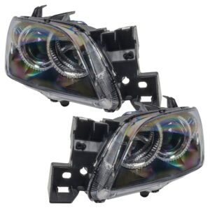 Oracle Lighting 2004-2009 Mazda 3 Pre-assembled SMD Halo Headlights - 4DR Halogen Style - Image 2