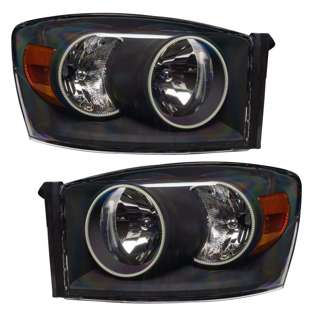 Oracle Lighting 2007-2008 Dodge Ram Pre-assembled SMD Halo Headlights - Black