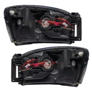 Oracle Lighting 2007-2008 Dodge Ram Pre-assembled SMD Halo Headlights - Black - Image 10