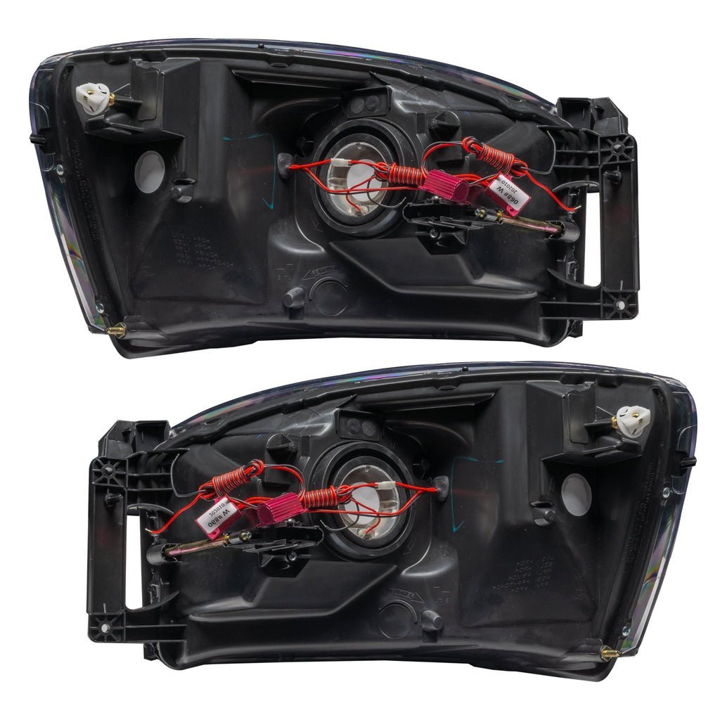 Oracle Lighting 2007-2008 Dodge Ram Pre-assembled SMD Halo Headlights - Black
