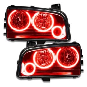 2005-2010 Dodge Charger Pre-assembled SMD Halo Headlights - Non Hid - Triple Halo - Image 7