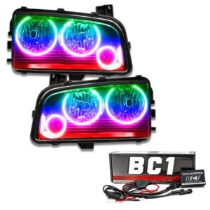 2005-2010 Dodge Charger Pre-assembled SMD Halo Headlights - Non Hid - Triple Halo - Image 9
