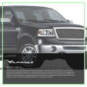 Alpha Owls 2006-2008 Lincoln Mark-LT SQX Series LED Projector Headlights (LED Projector Chrome housing w/ Sequential Signal/LumenX Light Bar) - Image 7