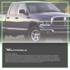 Alpha Owls 2003-2005 Dodge Ram 2500/3500 LM Series Headlights (Crystal Headlights Black housing w/ LumenX Light Bar) - Image 7