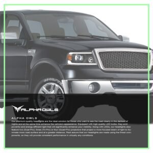 Alpha Owls 2006-2008 Lincoln Mark-LT SQP Series Projector Headlights (Halogen Projector Black housing w/ Sequential Signal/LumenX Light Bar) - Image 7