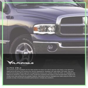 Alpha Owls 2003-2005 Dodge Ram 2500/3500 LMP Series Projector Headlights (Halogen Projector Chrome housing w/ LumenX Light Bar) - Image 7