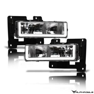 Alpha Owls 1992-1994 Chevy Blazer LM Series Headlights (Crystal Headlights Chrome housing w/ LumenX Light Bar) - Image 2