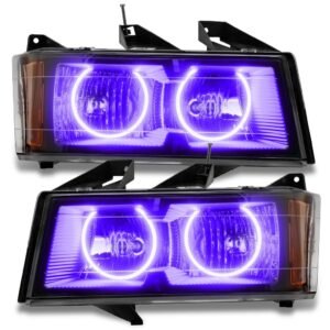 Oracle Lighting 2004-2012 Chevrolet Colorado Pre-assembled Led SMD Halo Headlights - Image 10